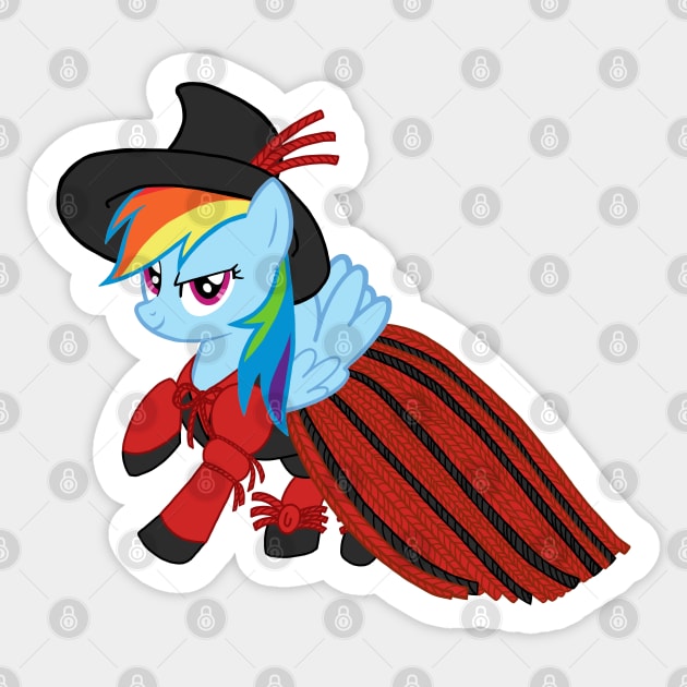 Lady Rainbow Dash Licorice Sticker by AriesNamarie